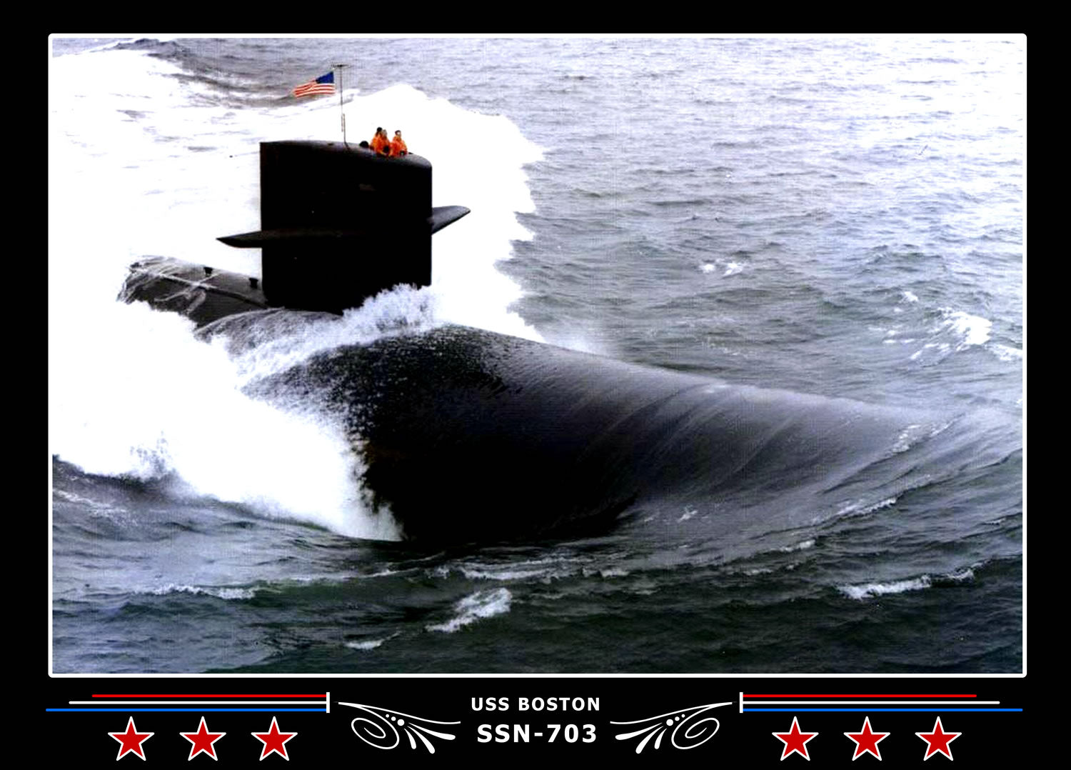 USS Boston SSN-703 Canvas Photo Print