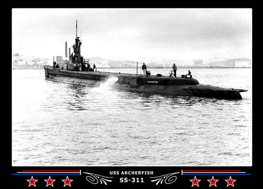 USS Archerfish SS-311 Canvas Photo Print