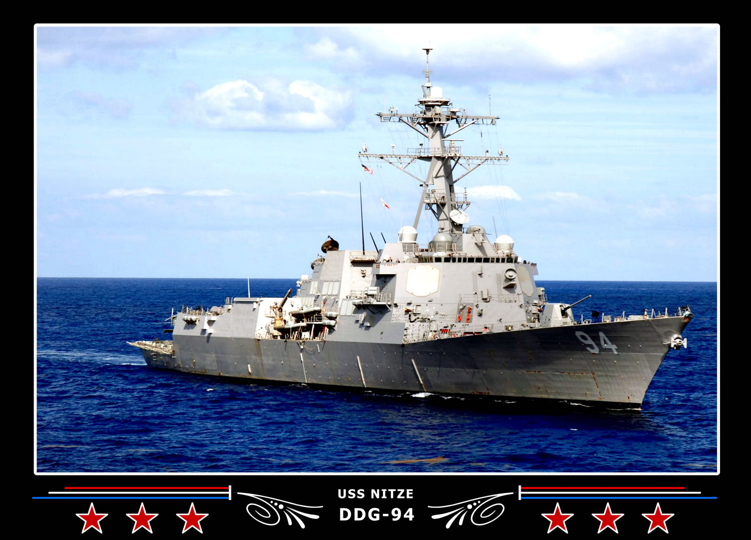 USS Nitze DDG-94 Canvas Photo Print