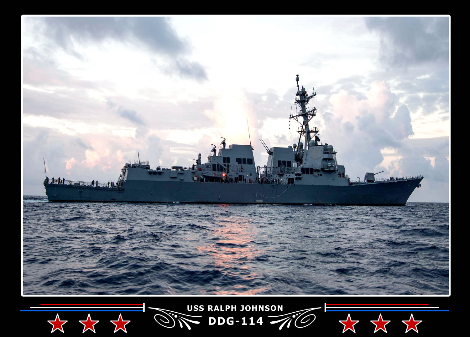USS Ralph Johnson DDG-114 Canvas Photo Print