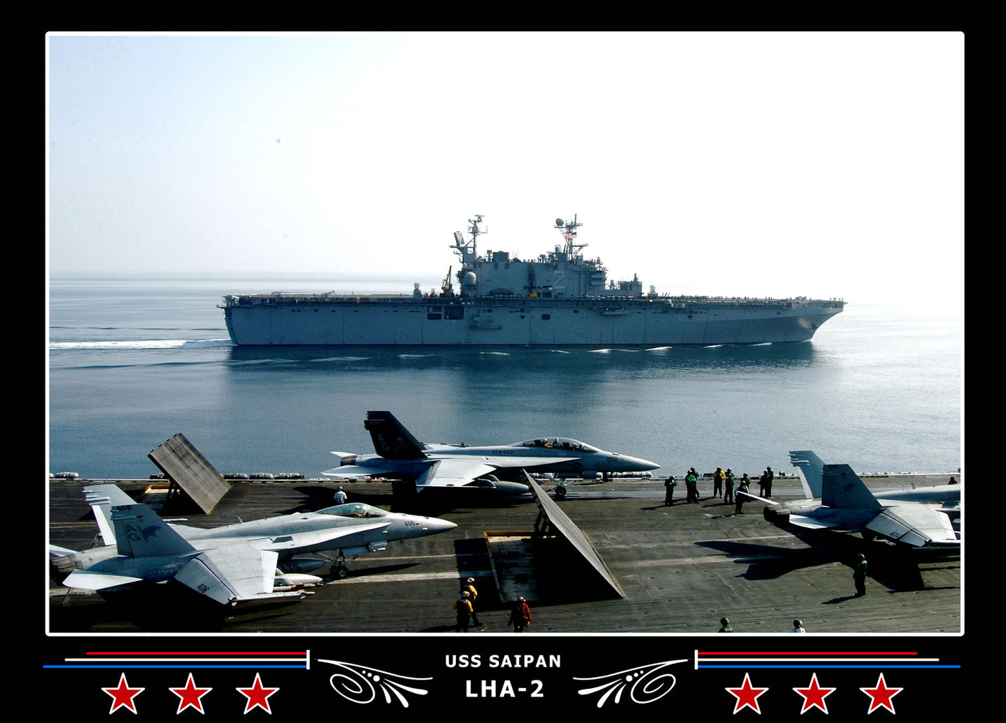 USS Saipan LHA2 Canvas Photo Print