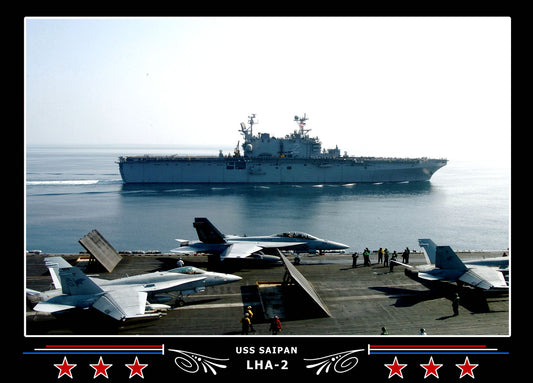 USS Saipan LHA2 Canvas Photo Print