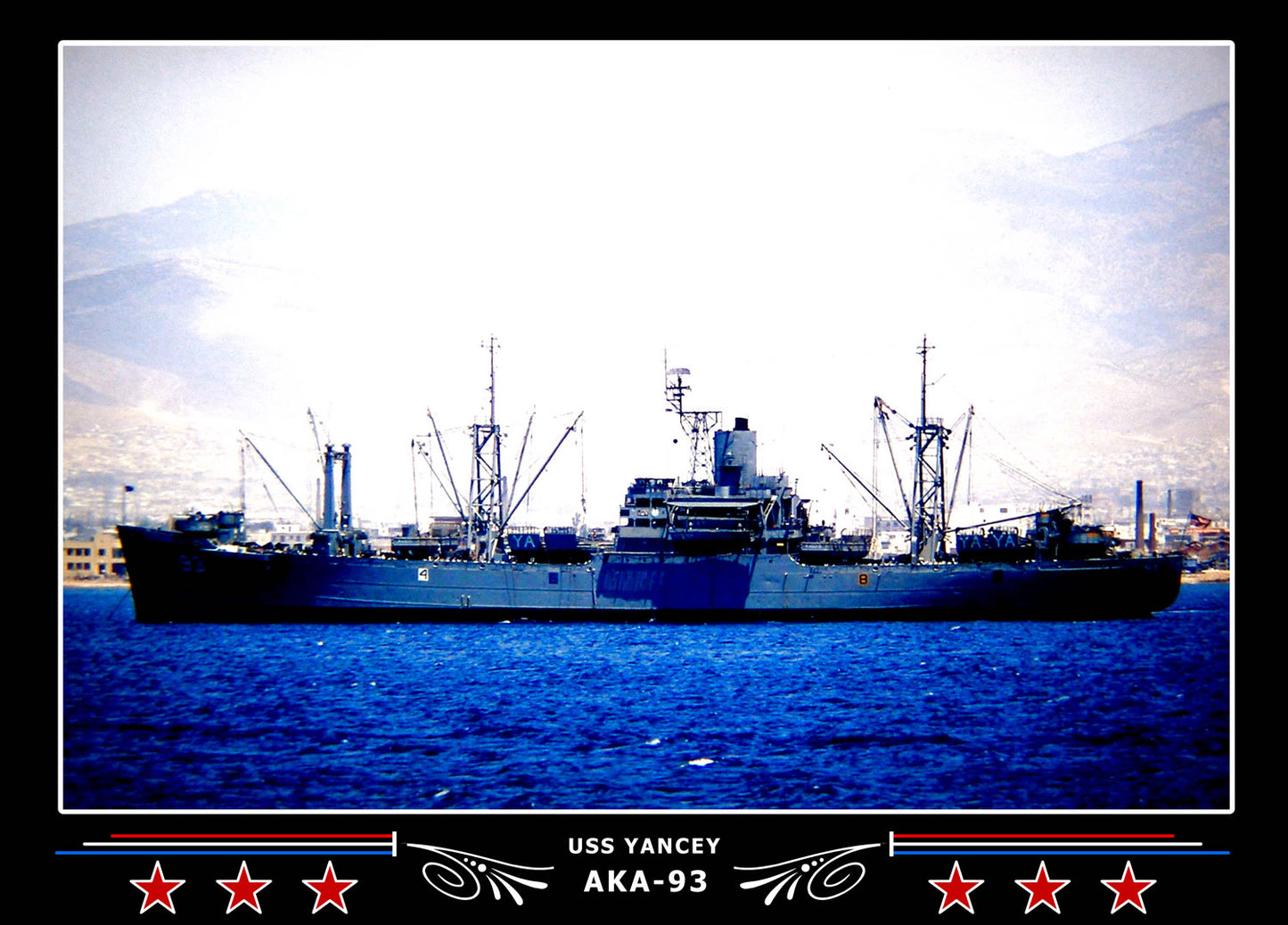 USS Yancey AKA93 Canvas Photo Print