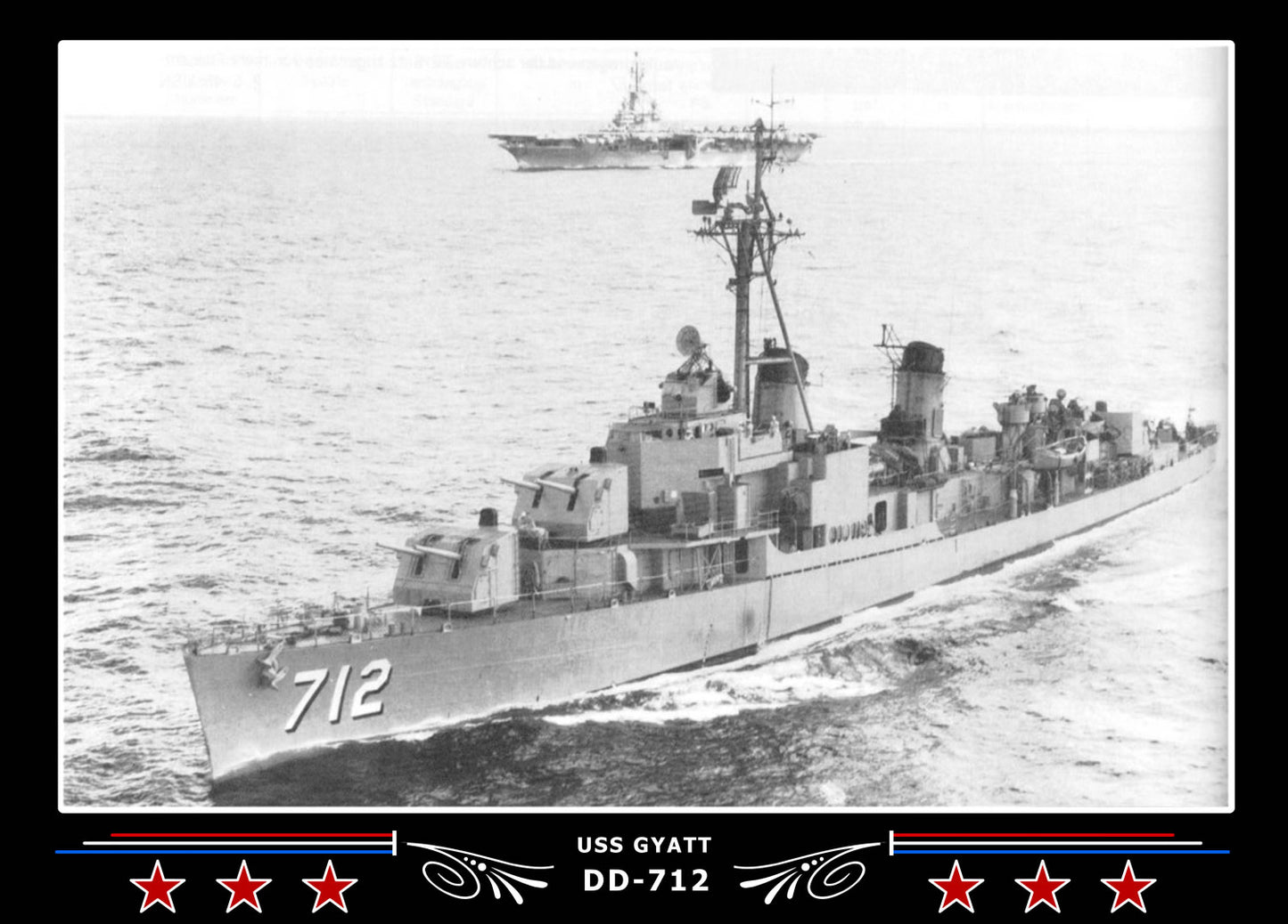 USS Gyatt DD-712 Canvas Photo Print