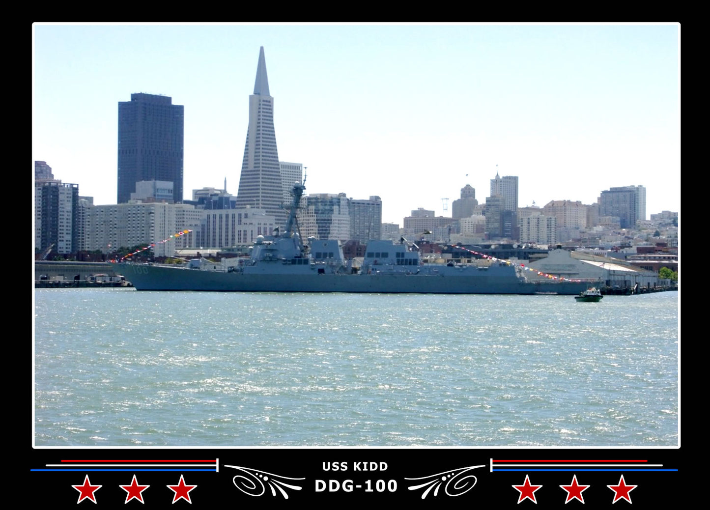 USS Kidd DDG-100 Canvas Photo Print