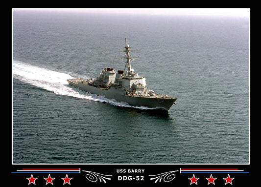 USS Barry DDG-52 Canvas Photo Print