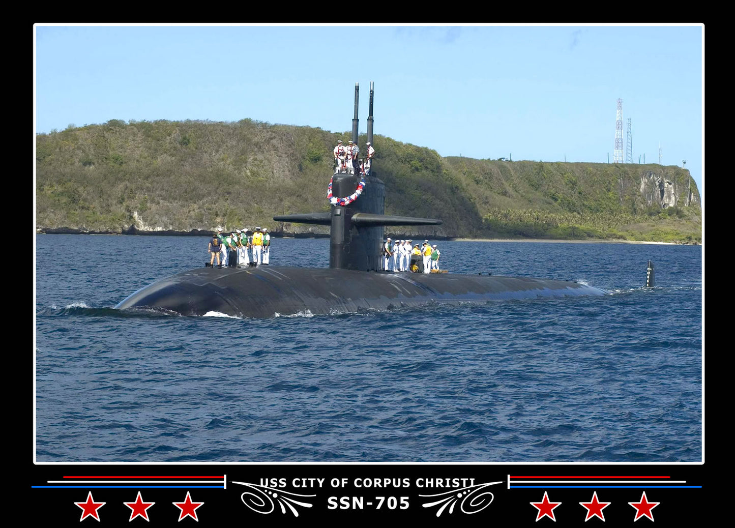 USS City Of Corpus Christi SSN-705 Canvas Photo Print