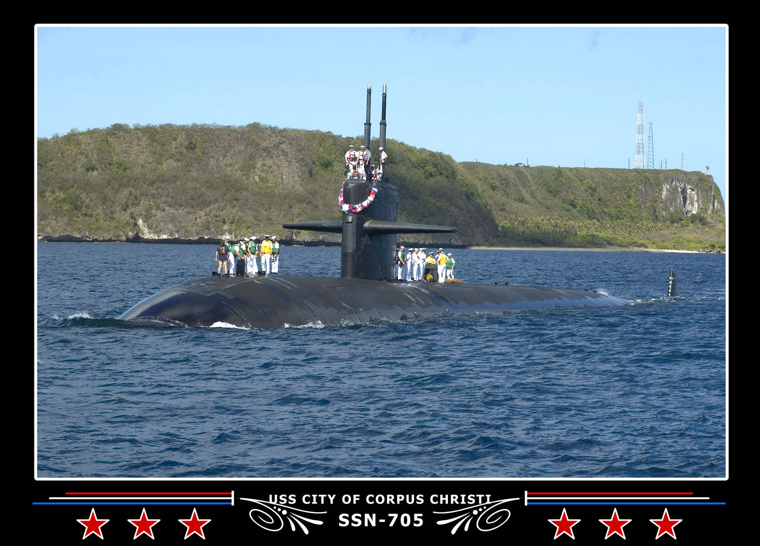 USS City Of Corpus Christi SSN-705 Canvas Photo Print