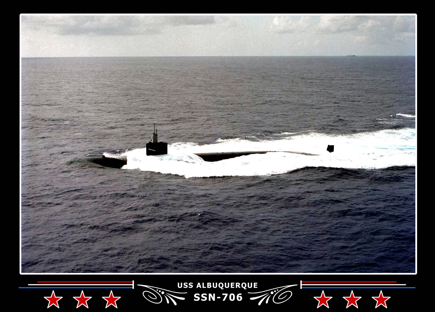USS Albuquerque SSN-706 Canvas Photo Print