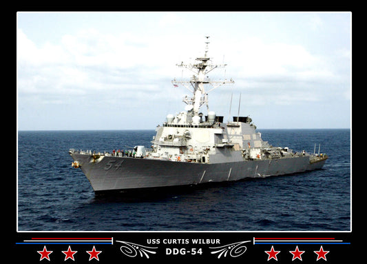 USS Curtis Wilbur DDG-54 Canvas Photo Print