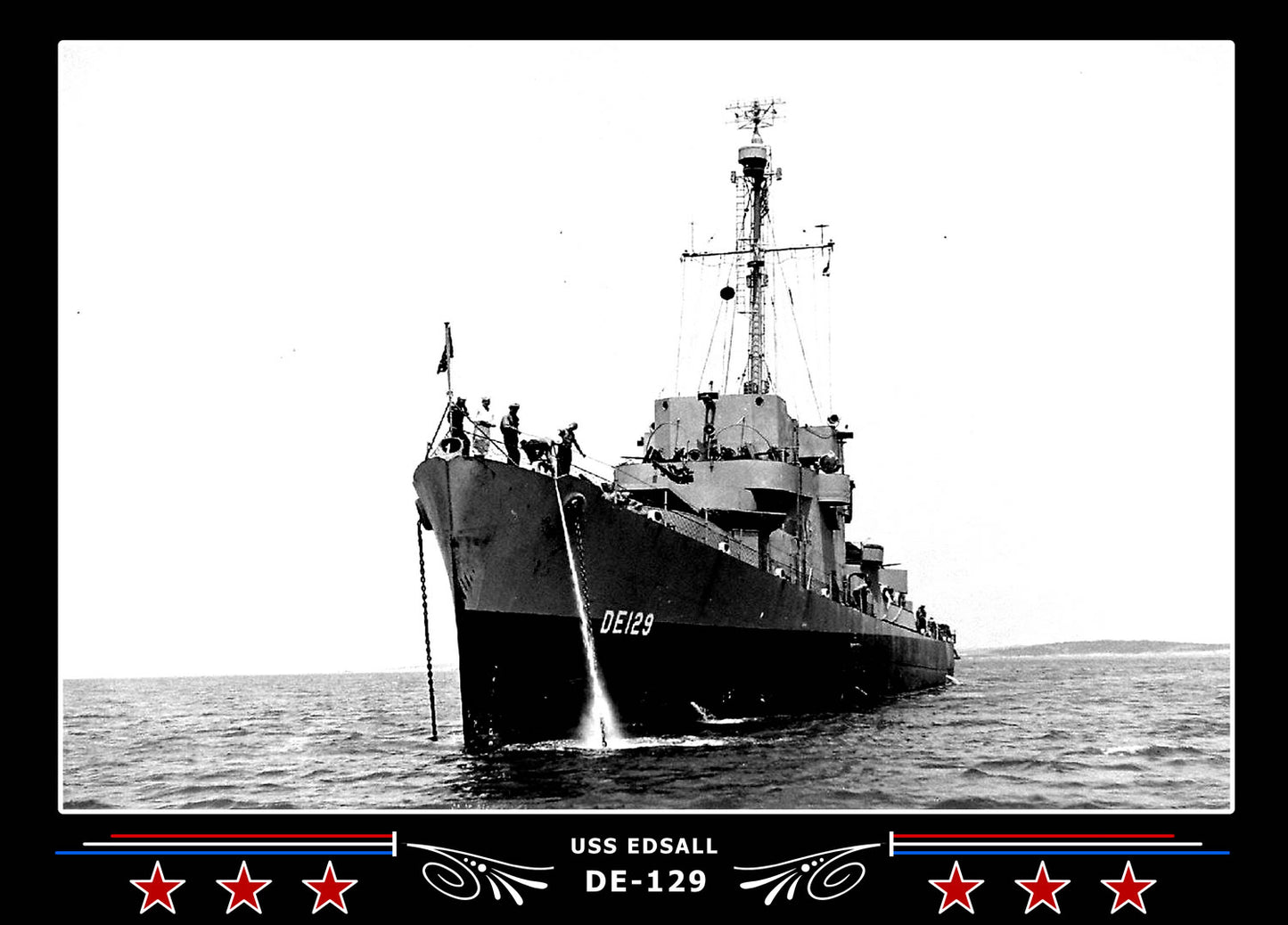 USS Edsall DE-129 Canvas Photo Print