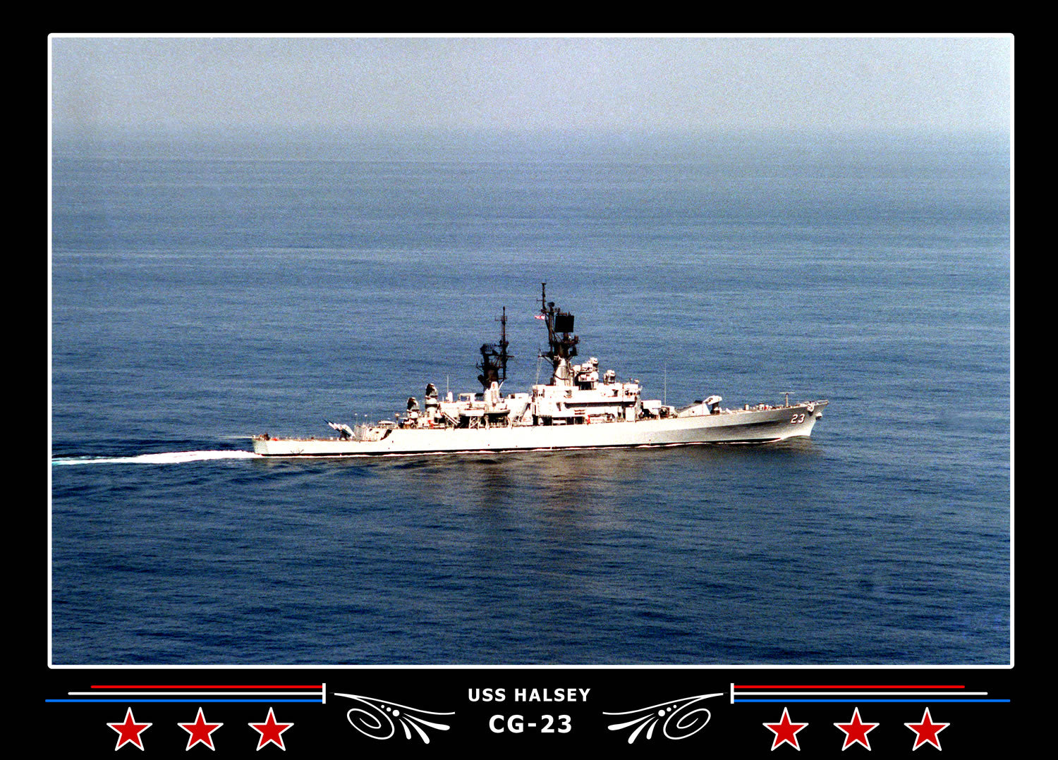USS Halsey CG-23 Canvas Photo Print