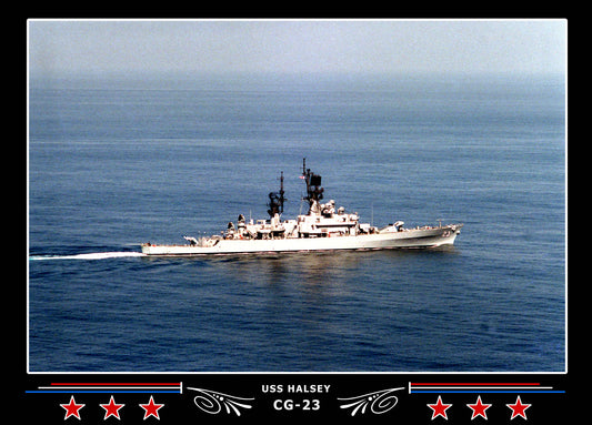 USS Halsey CG-23 Canvas Photo Print