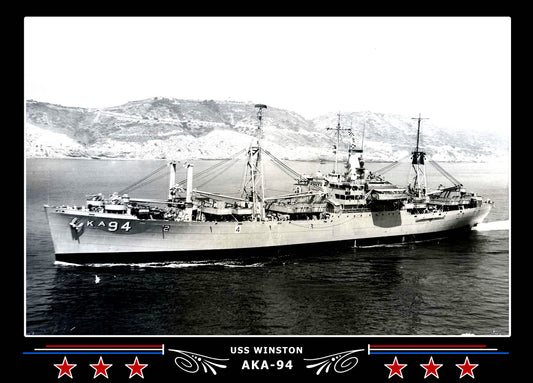 USS Winston AKA94 Canvas Photo Print