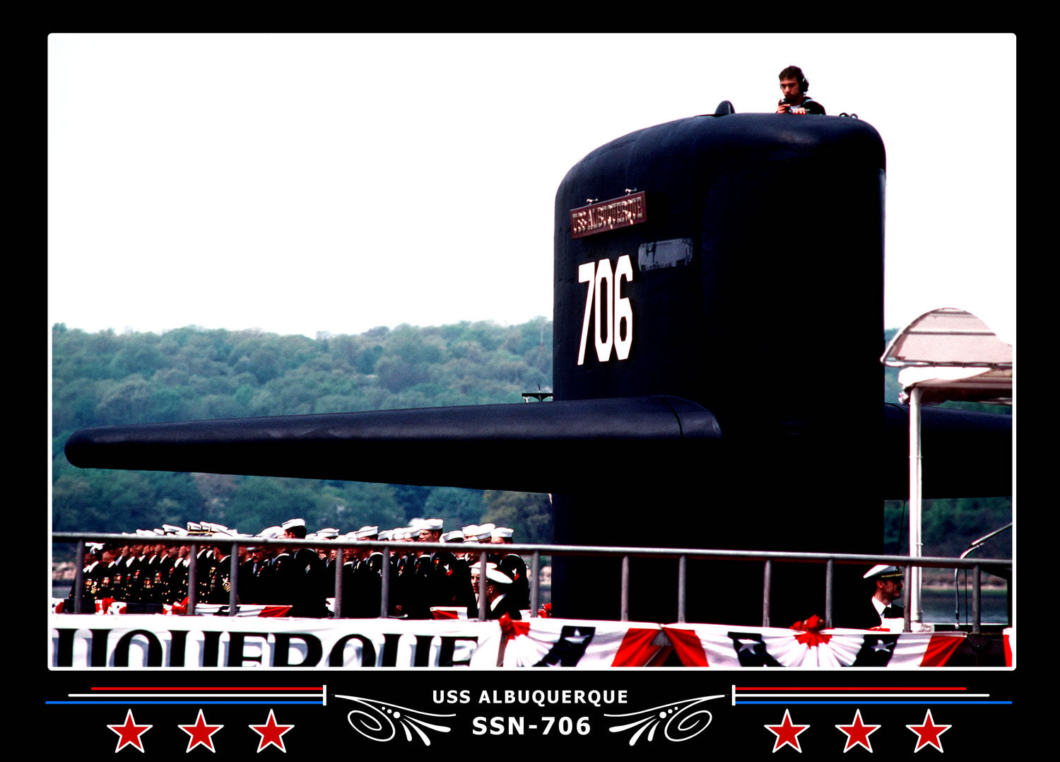 USS Albuquerque SSN-706 Canvas Photo Print