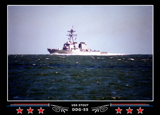 USS Stout DDG-55 Canvas Photo Print