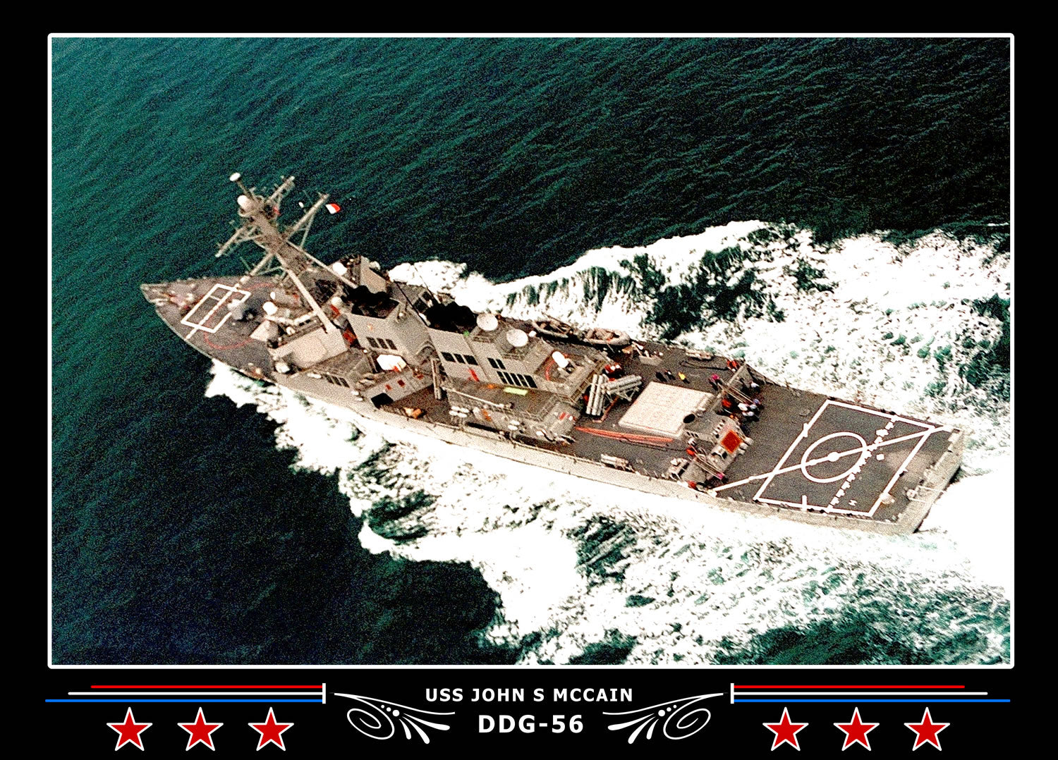 USS John S Mccain DDG-56 Canvas Photo Print