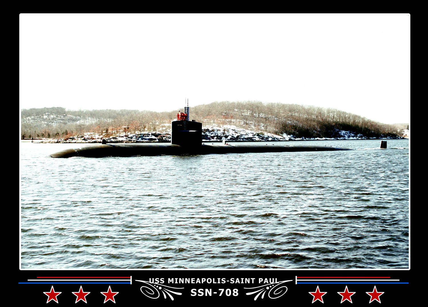 USS Minneapolis-Saint Paul SSN-708 Canvas Photo Print