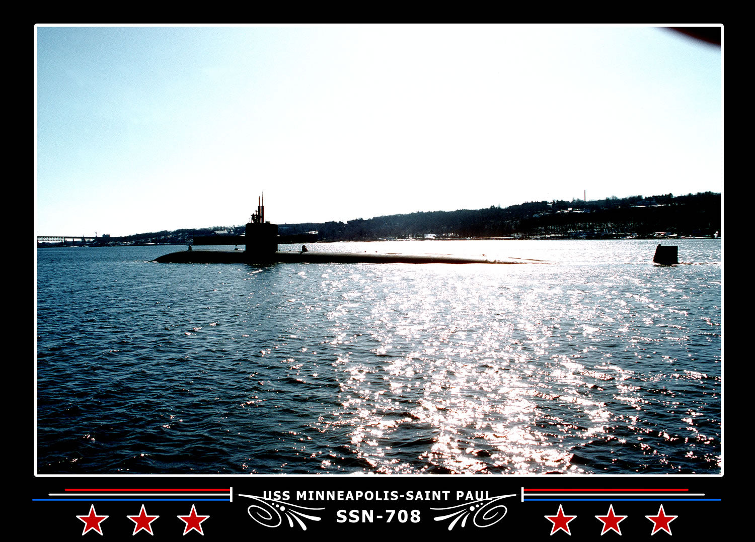 USS Minneapolis-Saint Paul SSN-708 Canvas Photo Print