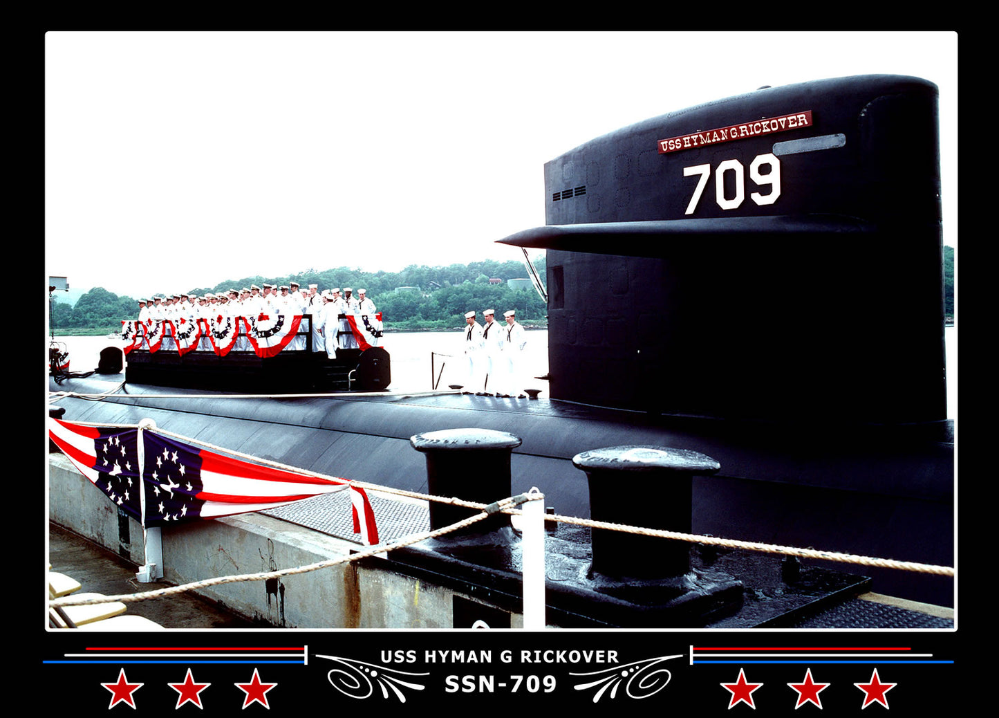 USS Hyman G Rickover SSN-709 Canvas Photo Print