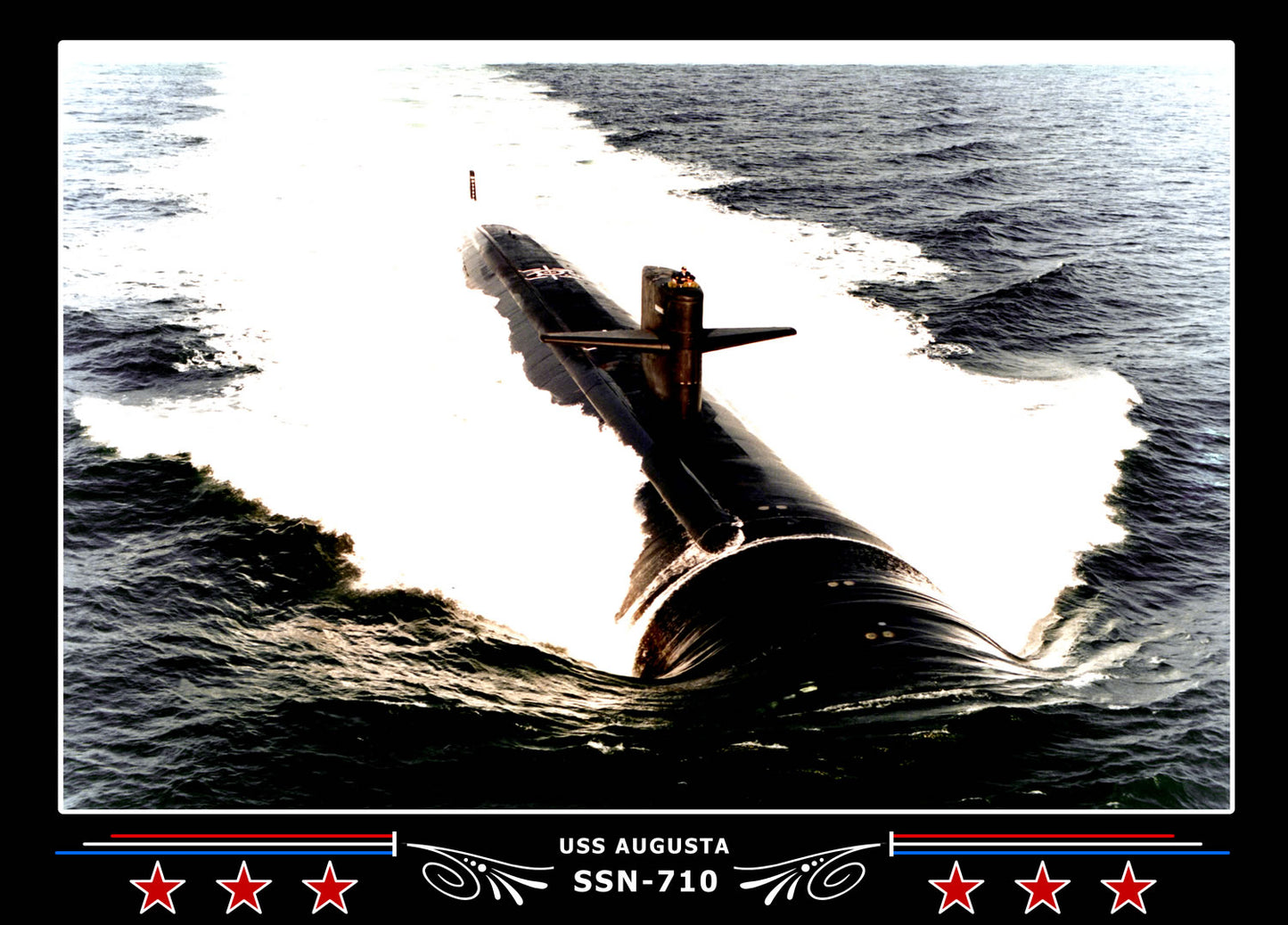 USS Augusta SSN-710 Canvas Photo Print