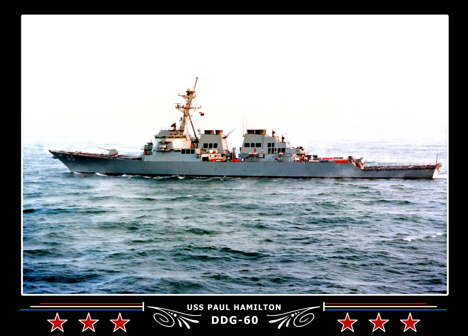 USS Paul Hamilton DDG-60 Canvas Photo Print