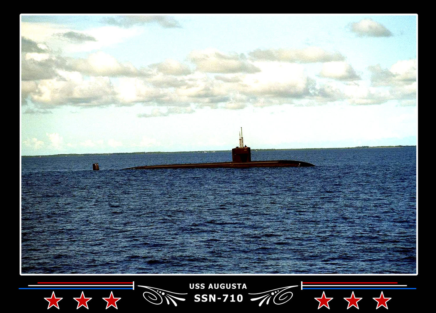 USS Augusta SSN-710 Canvas Photo Print