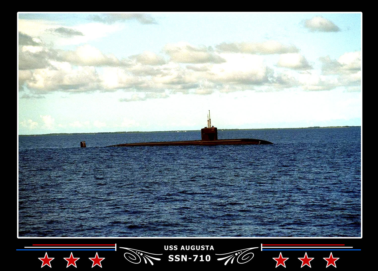 USS Augusta SSN-710 Canvas Photo Print