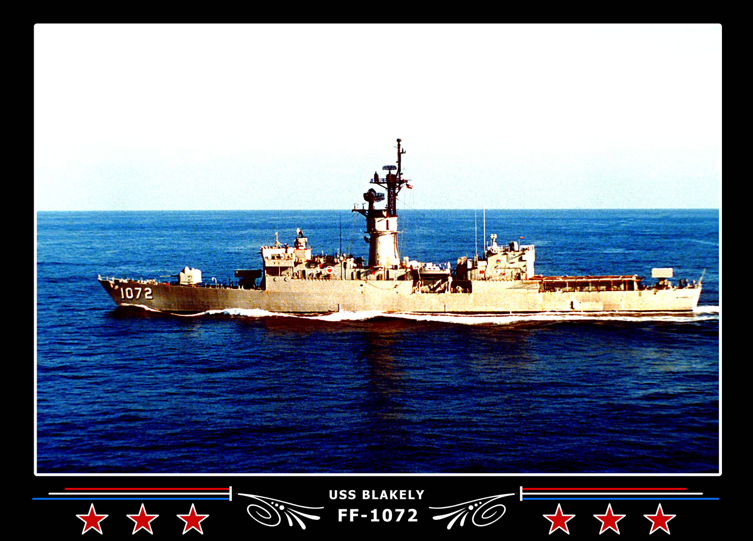 USS Blakely FF-1072 Canvas Photo Print