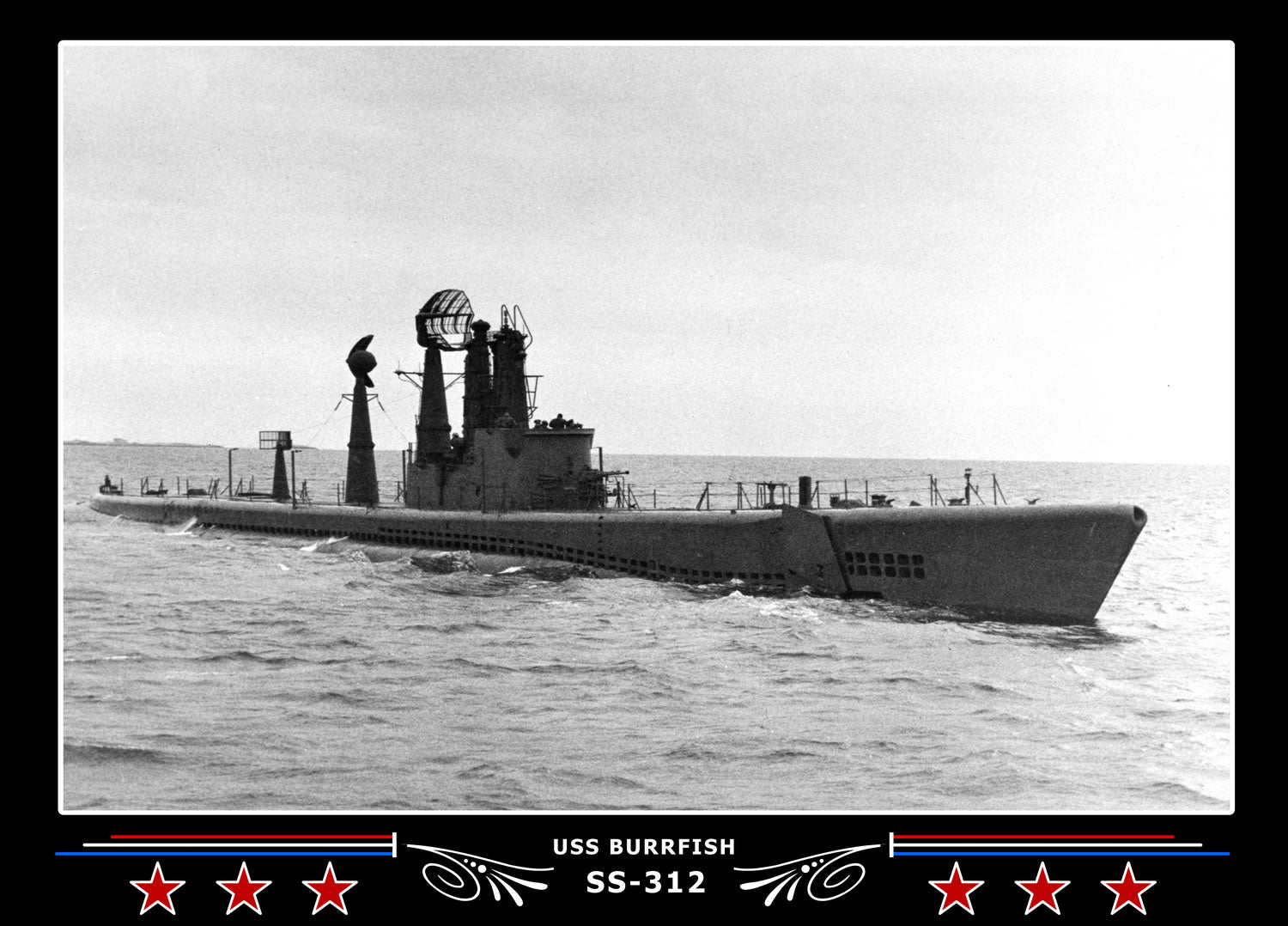 USS Burrfish SS-312 Canvas Photo Print