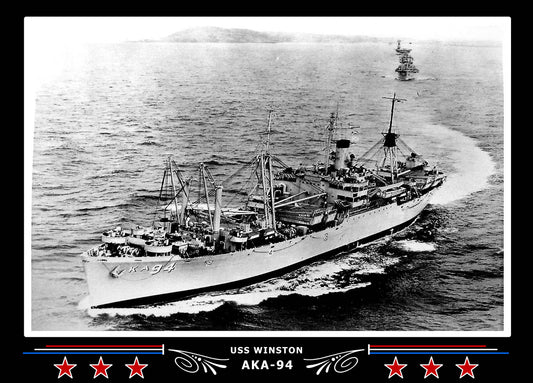 USS Winston AKA94 Canvas Photo Print
