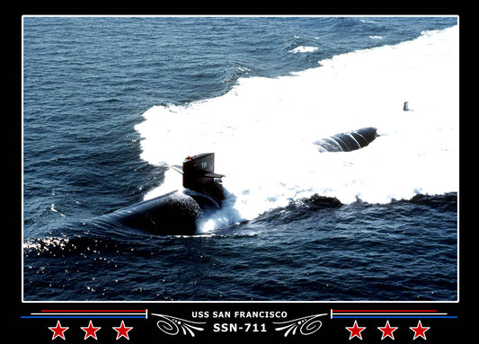 USS San Francisco SSN-711 Canvas Photo Print