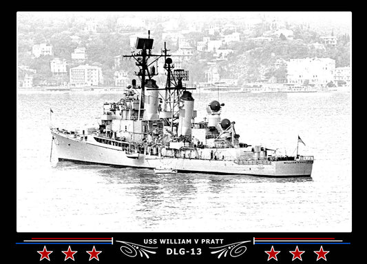 USS William V Pratt DLG-13 Canvas Photo Print