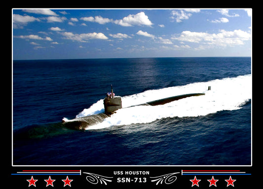 USS Houston SSN-713 Canvas Photo Print