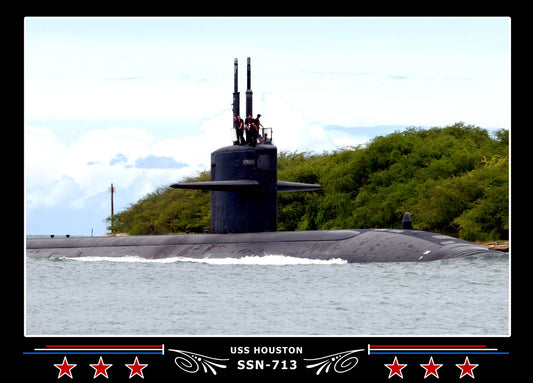 USS Houston SSN-713 Canvas Photo Print