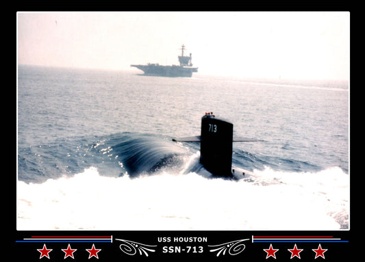 USS Houston SSN-713 Canvas Photo Print