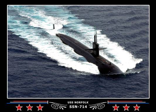 USS Norfolk SSN-714 Canvas Photo Print