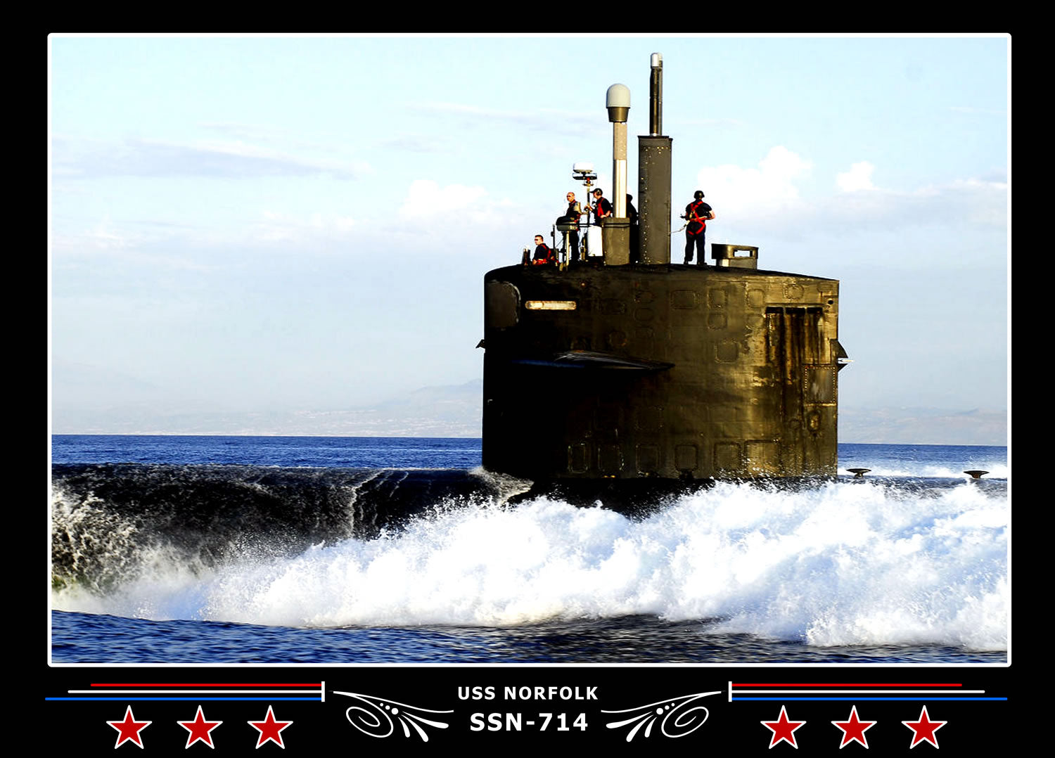 USS Norfolk SSN-714 Canvas Photo Print