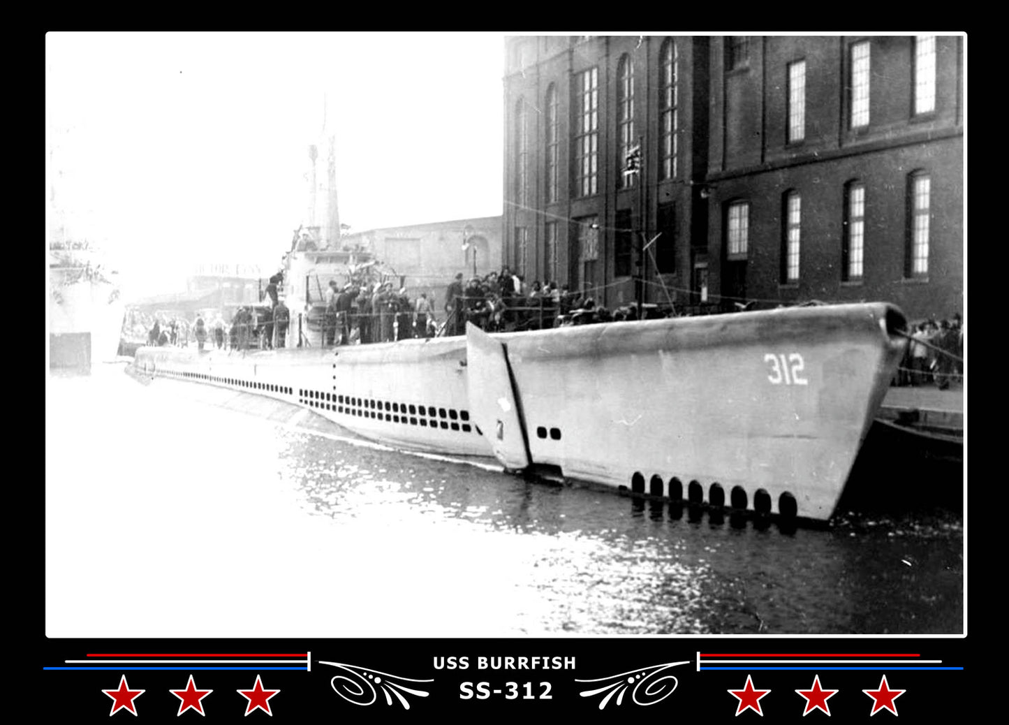 USS Burrfish SS-312 Canvas Photo Print