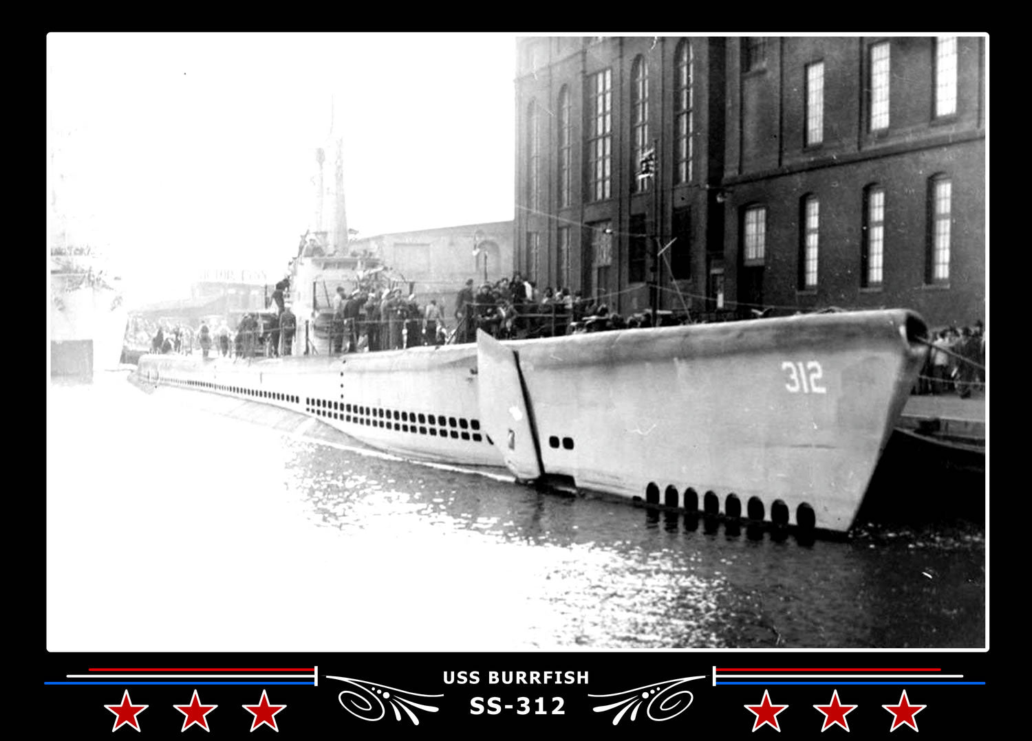 USS Burrfish SS-312 Canvas Photo Print