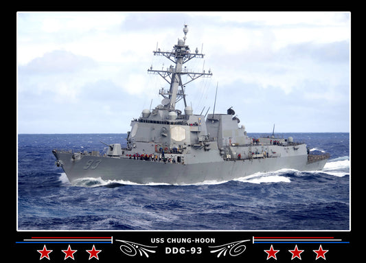 USS Chung-Hoon DDG-93 Canvas Photo Print