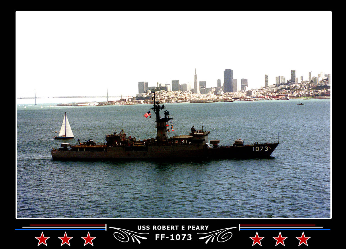 USS Robert E Peary FF1073 Canvas Photo Print Navy Emporium