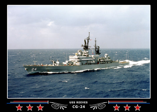 USS Reeves CG-24 Canvas Photo Print