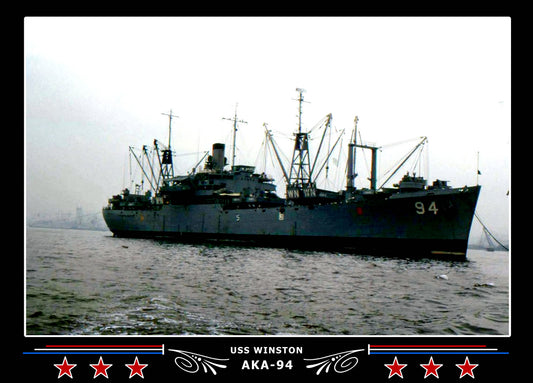 USS Winston AKA94 Canvas Photo Print