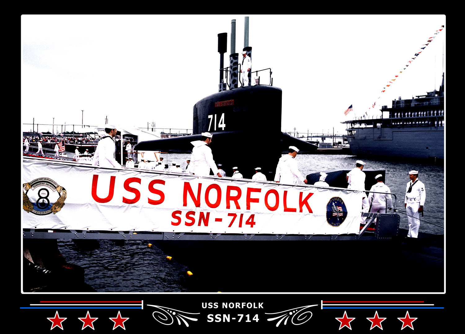 USS Norfolk SSN-714 Canvas Photo Print