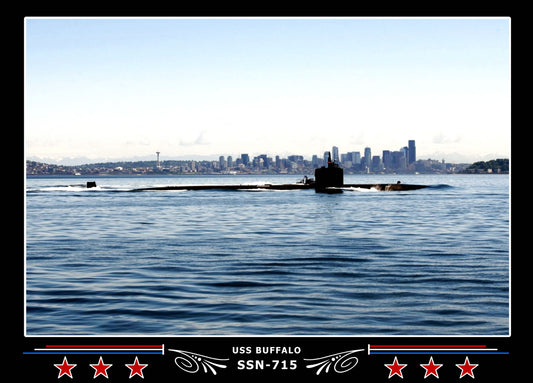 USS Buffalo SSN-715 Canvas Photo Print