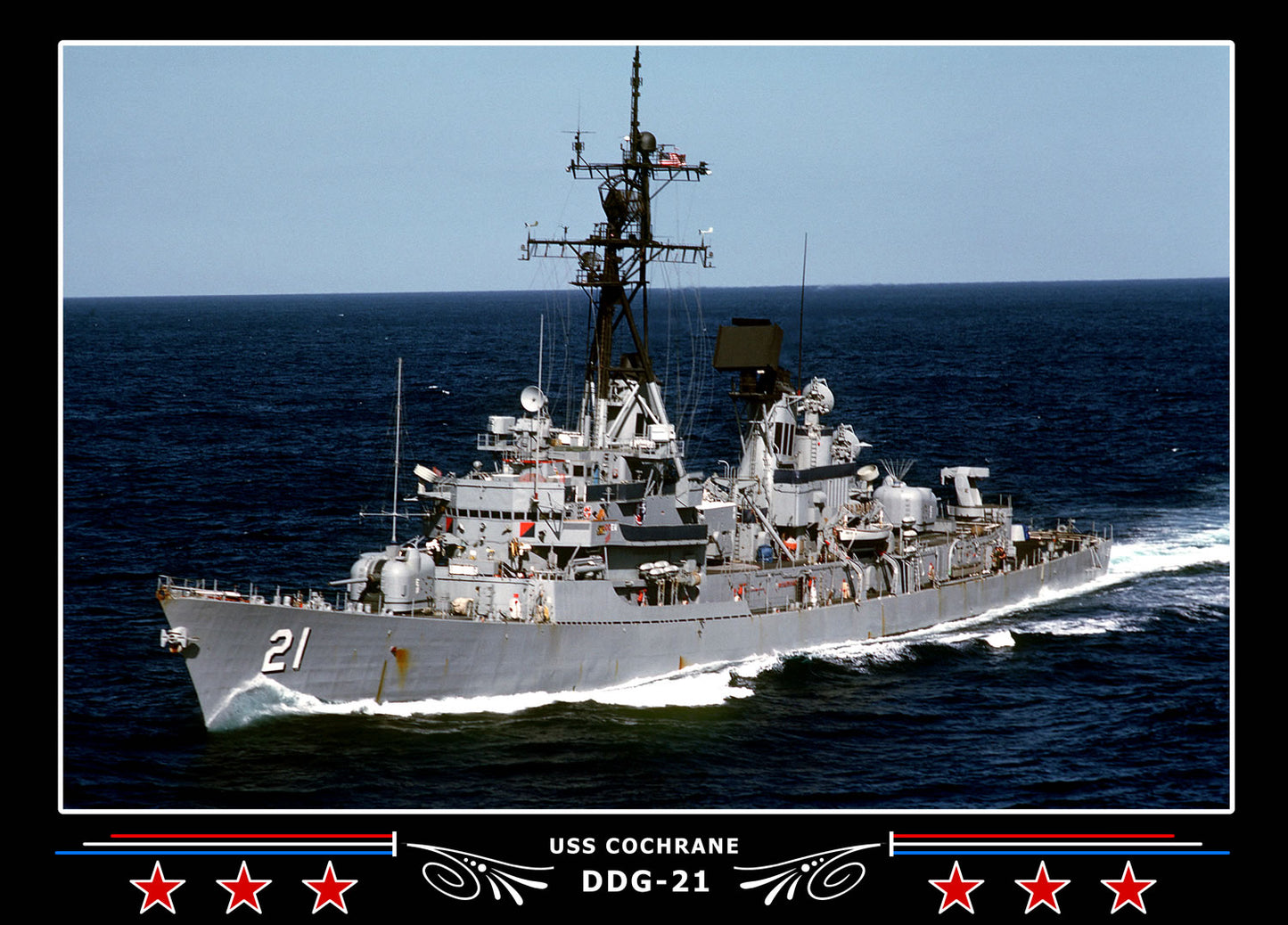 USS Cochrane DDG-21 Canvas Photo Print