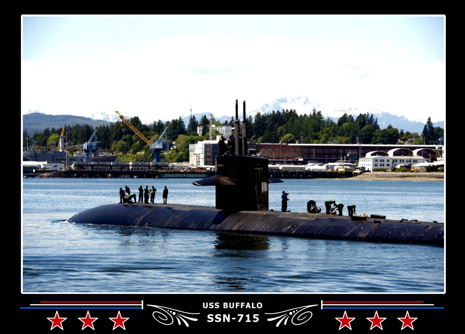 USS Buffalo SSN-715 Canvas Photo Print