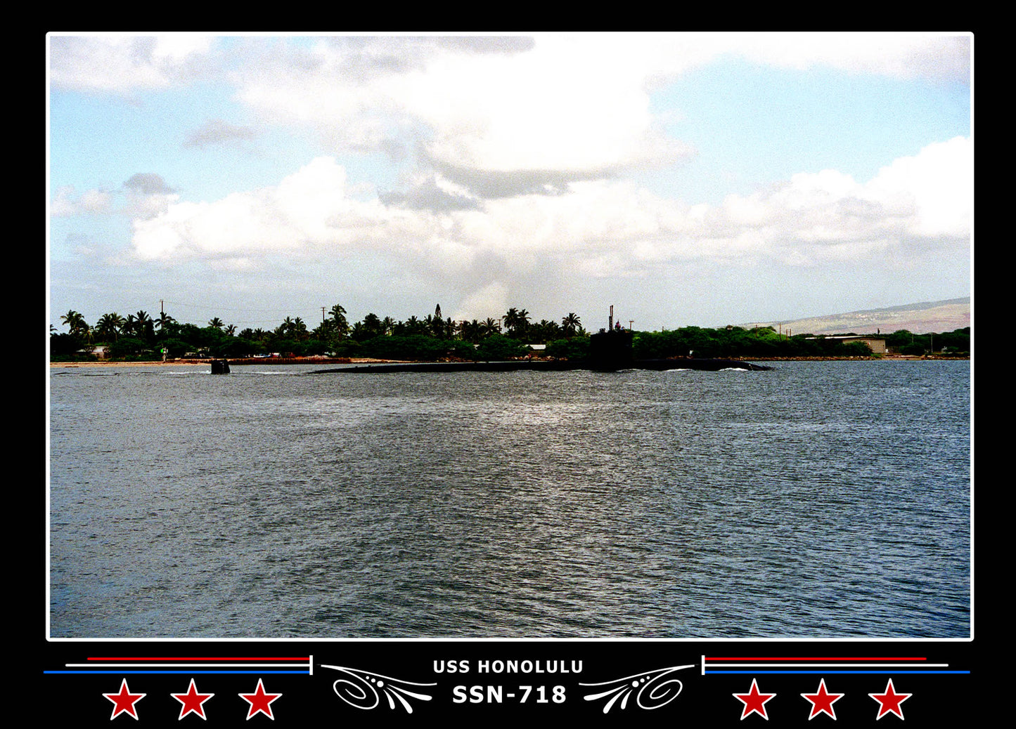 USS Honolulu SSN-718 Canvas Photo Print