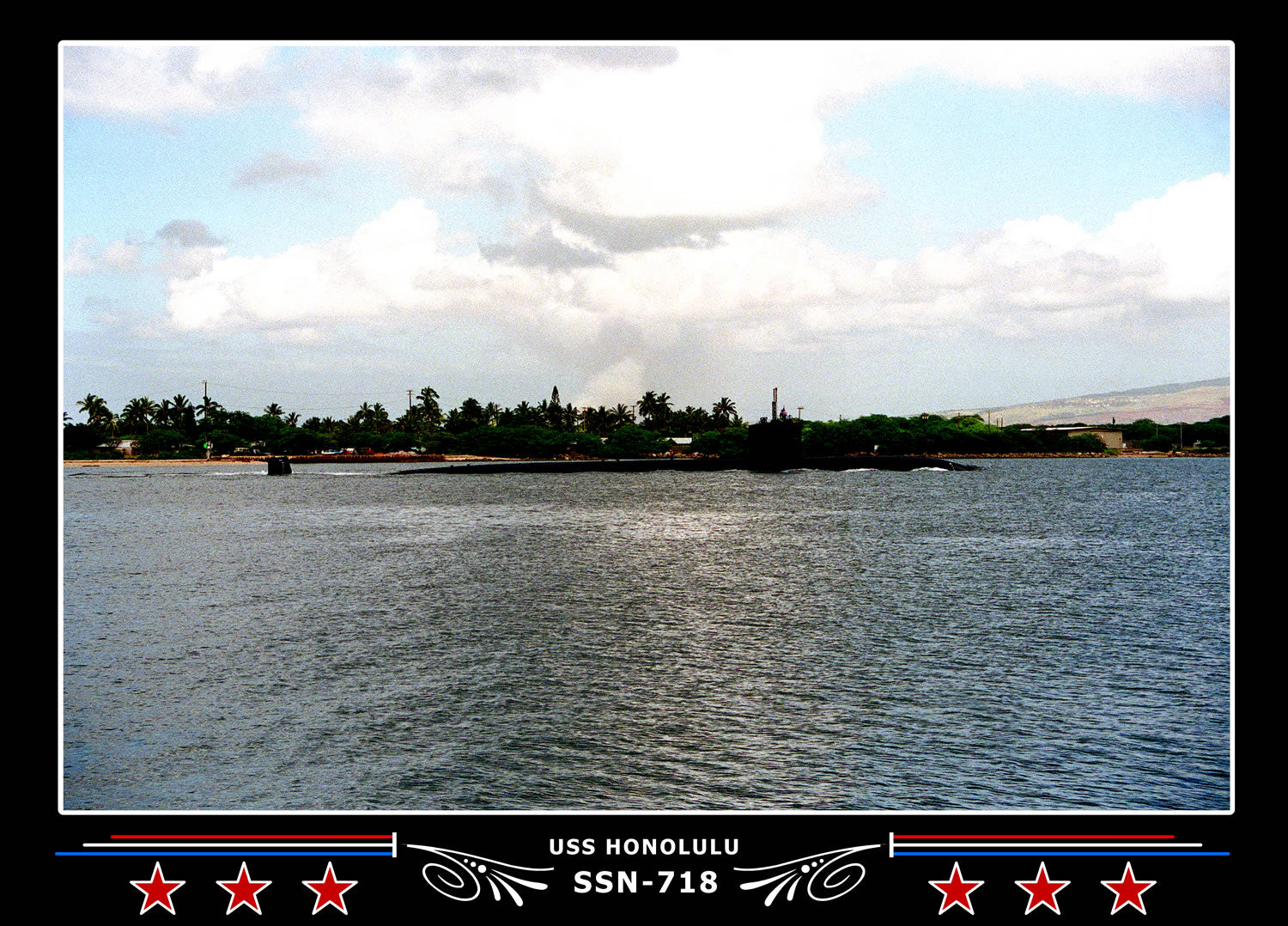 USS Honolulu SSN-718 Canvas Photo Print